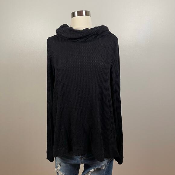 Meadow Rue from Anthropologie • Galenia Waffle Thermal Cowl Neck Tunic - Picture 1 of 5
